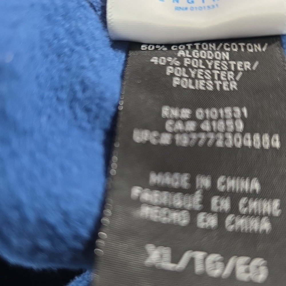 Mickey and Friends Blue Figured Men's Hooded Sweatshirt Great Condition Size XL - Picture 7 of 8